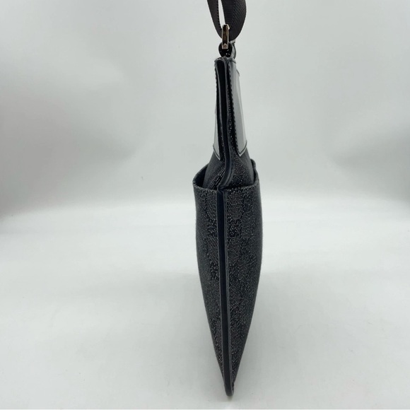 Auth Gucci GG Canavs x Leather Black
 SV Sacoche Shoulder Bag - Picture 13 of 14